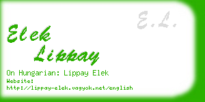 elek lippay business card